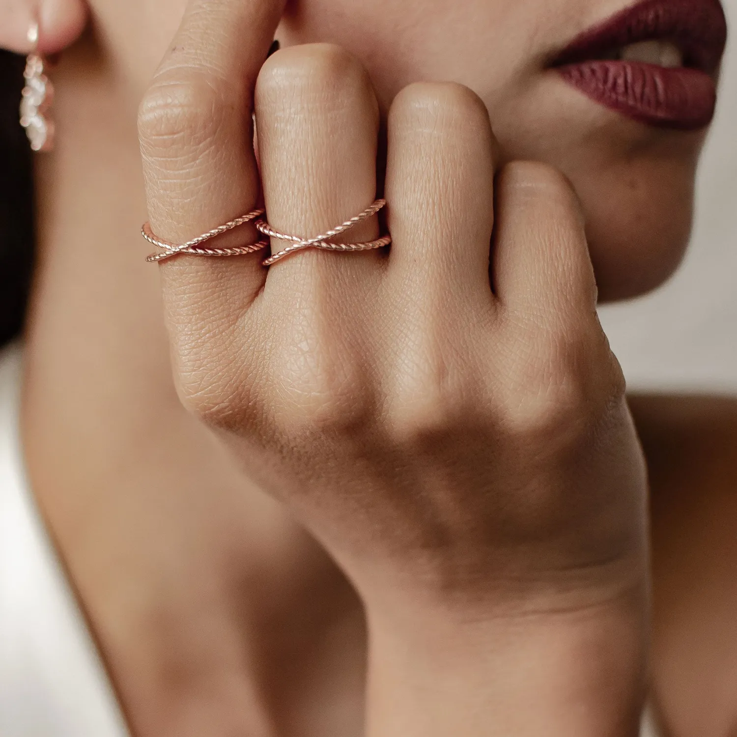 Schlichte Ringe | Hey Happiness Meridian Ring Sterlingsilber in Gold