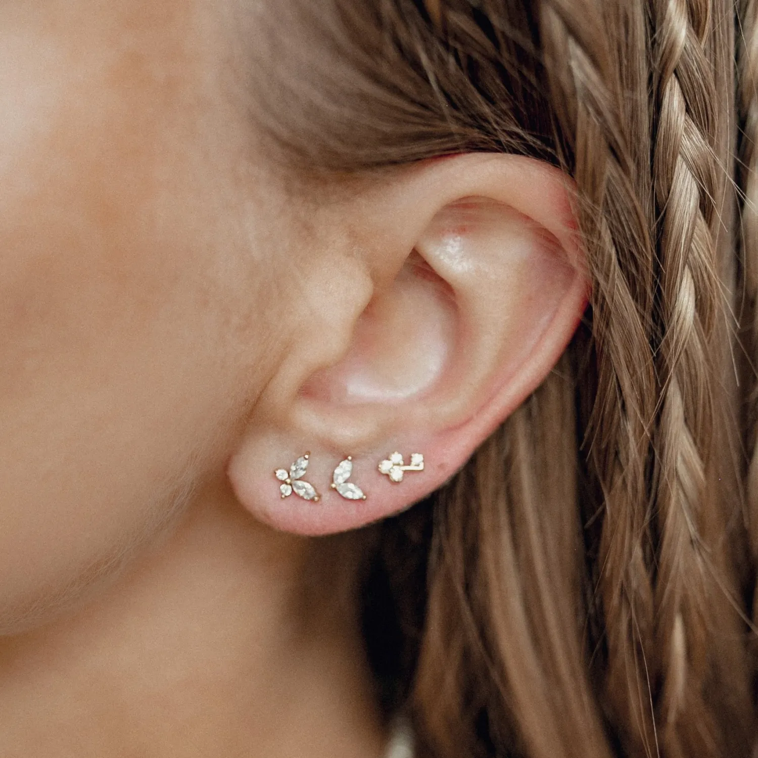 Ohrstecker | Hey Happiness Metamorphose Ohrringe 9K Gold