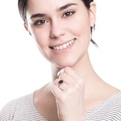 Auffällige Ringe | Schlichte Ringe | Hey Happiness Minimalist Ring mit Kreis Black