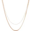 Filigrane Ketten | Hey Happiness Mix von Schlangenkette und Kabelkette in Rosegold Rose Gold