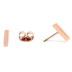 Ohrstecker | Hey Happiness Modische Linie Bar Ohrringe in Roségold Rose Gold