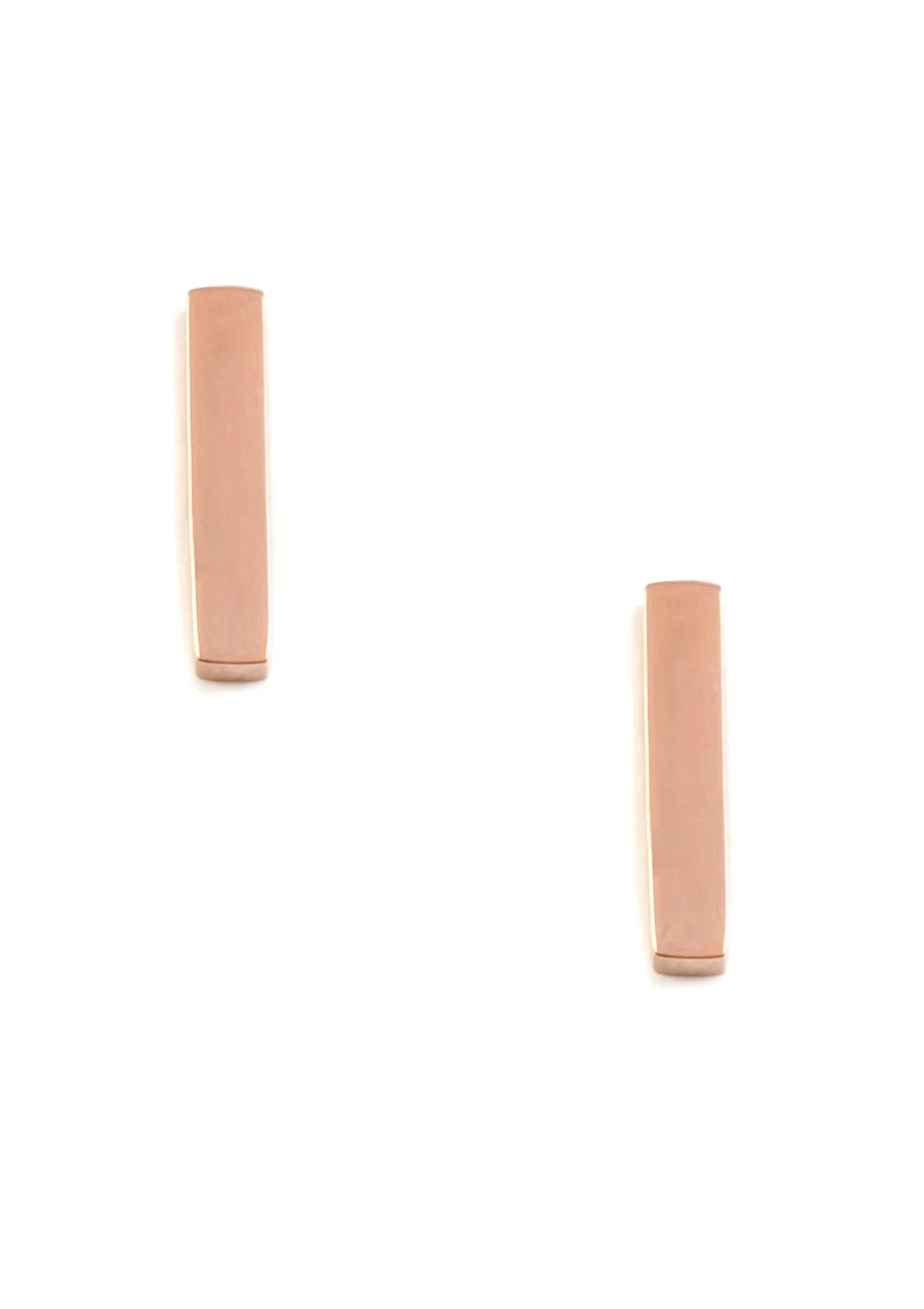 Ohrstecker | Hey Happiness Modische Linie Bar Ohrringe in Roségold Rose Gold