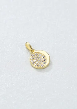 Anhänger | Hey Happiness Mond Anhänger Sterlingsilber in Gold
