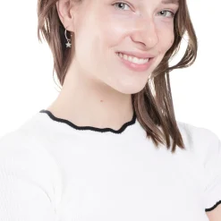 Creolen | Hey Happiness Mond und Stern Creolen in Silber Silver