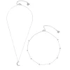 Necklace Sets | Hey Happiness Mond und Stern Schmuckset Ketten in Silberfarbe Silver