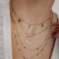 Necklace Sets | Hey Happiness Multilayer Ketten Set Rosegold Rose Gold