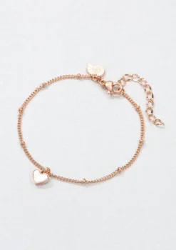 Charm Armbänder | Hey Happiness Muschelschale Herz Armband in Rosegold Rose Gold