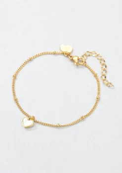 Charm Armbänder | Hey Happiness Muschelschale Herz Armband in farbe Gold