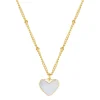 Filigrane Ketten | Hey Happiness Muschelschale Herz Kette in farbe Gold