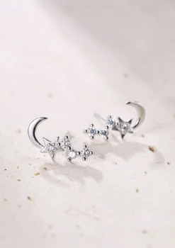 Ohrstecker | Hey Happiness Nachthimmel Ohrstecker aus Sterlingsilber Silver