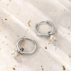 Creolen | Hey Happiness New Beginnings Perlen Creolen Gold 585
