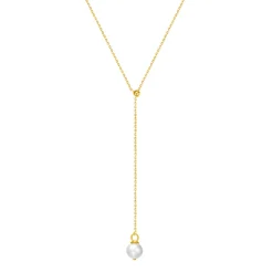 Lariat Necklaces | Filigrane Ketten | Hey Happiness New Beginnings Perlenkette 585 Gold