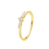 Schlichte Ringe | Hey Happiness Nexus Schmaler Ring Sterlingsilber in Gold