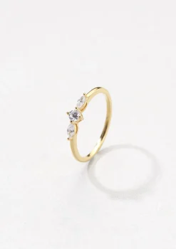 Schlichte Ringe | Hey Happiness Nexus Schmaler Ring Sterlingsilber in Gold