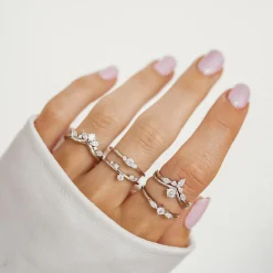 Schlichte Ringe | Hey Happiness Nexus Schmaler Ring Sterlingsilber Silver
