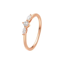 Schlichte Ringe | Hey Happiness Nexus Schmaler Ring Sterlingsilber in Gold