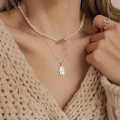 Anhänger | Hey Happiness Ovaler Anhänger mit Gänseblümchen Sterlingsilber Silver