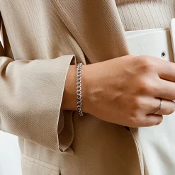 Ketten Armbänder | Hey Happiness Panzerarmband Großgliedrig in Silber Silver