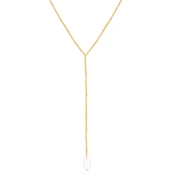 Lariat Necklaces | Perlenketten | Hey Happiness Perle Anhänger Lariat Halskette aus Sterlingsilber
