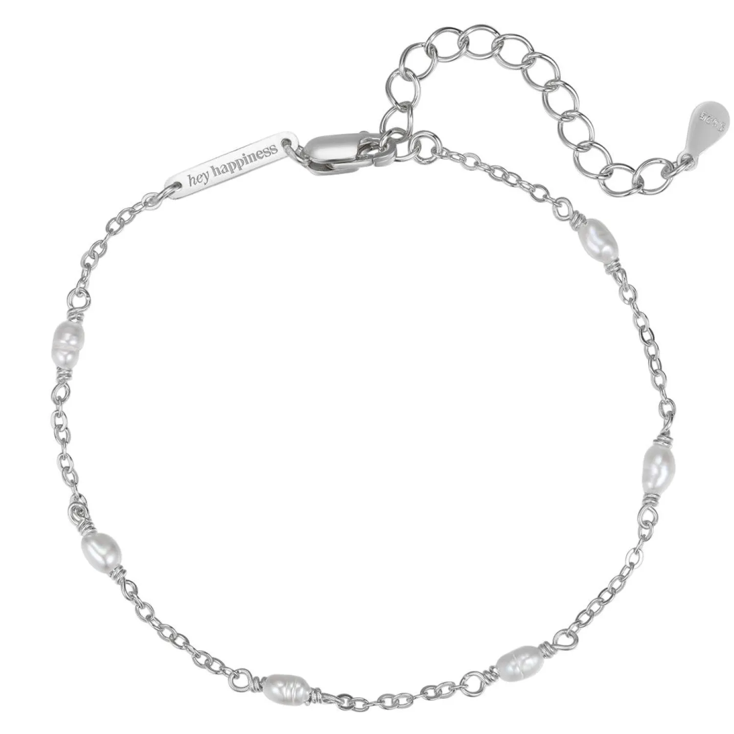 Ketten Armbänder | Hey Happiness Perlenarmband Sterlingsilber Silver