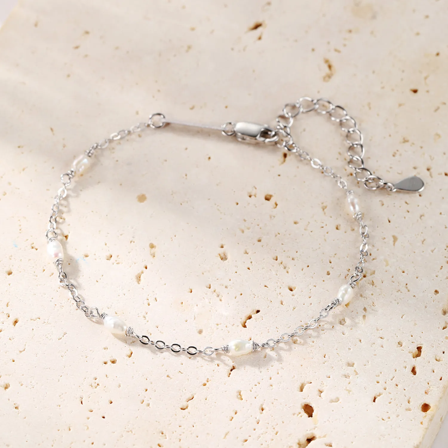 Ketten Armbänder | Hey Happiness Perlenarmband Sterlingsilber Silver