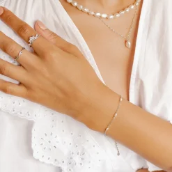 Ketten Armbänder | Hey Happiness Perlenarmband Sterlingsilber Silver