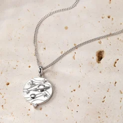 Filigrane Ketten | Hey Happiness Possibility Sterlingsilber Kette mit Anhänger
