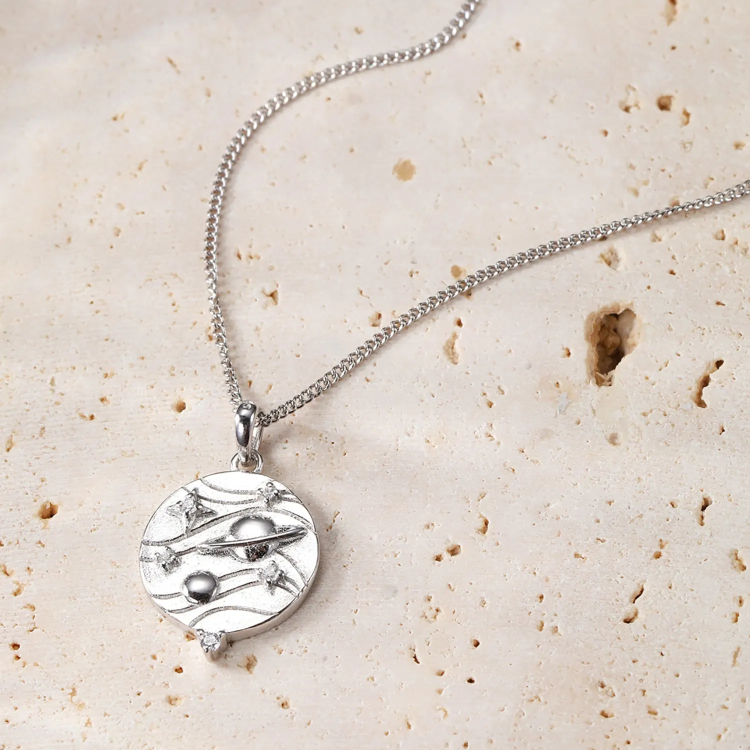 Filigrane Ketten | Hey Happiness Possibility Sterlingsilber Kette mit Anhänger