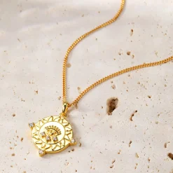 Filigrane Ketten | Hey Happiness Protection Kette mit Anhänger aus Sterlingsilber