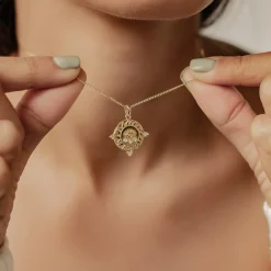 Filigrane Ketten | Hey Happiness Protection Kette mit Anhänger aus Sterlingsilber