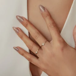 Trauringe Und Eheringe | Hey Happiness Ring 585 Zirkonia Blume Gold