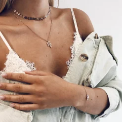 Filigrane Ketten | Hey Happiness Rosegold Kette Blatt Anhänger Rose Gold