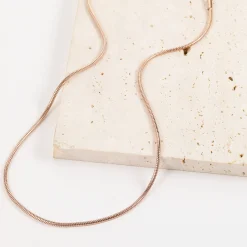 Filigrane Ketten | Hey Happiness Runde Schlangenkette Roségold Rose Gold
