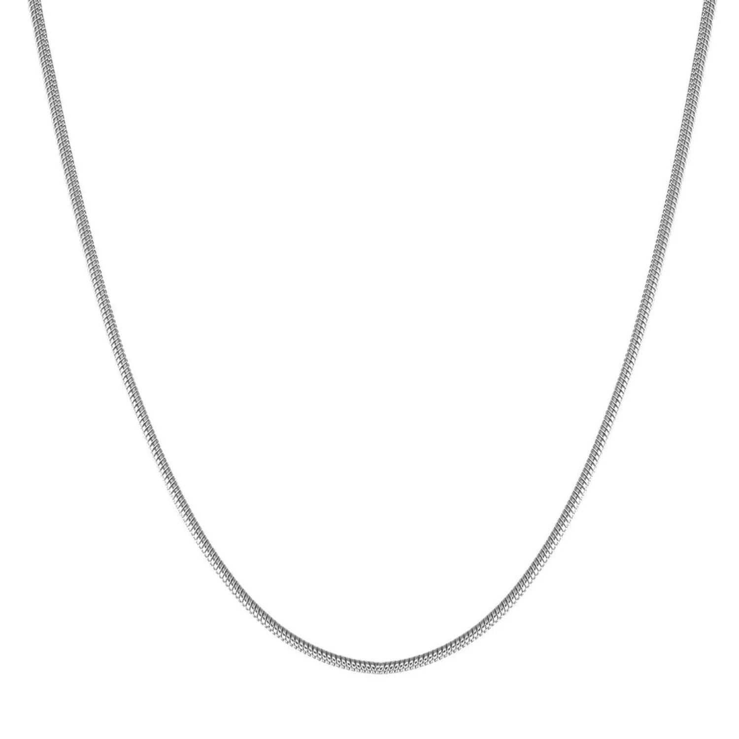 Filigrane Ketten | Hey Happiness Runde Schlangenkette Silber Silver