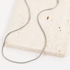 Filigrane Ketten | Hey Happiness Runde Schlangenkette Silber Silver
