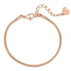 Ketten Armbänder | Hey Happiness Rundes Schlangenarmband Roségold Rose Gold