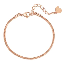 Ketten Armbänder | Hey Happiness Rundes Schlangenarmband Roségold Rose Gold
