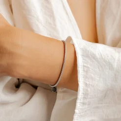 Ketten Armbänder | Hey Happiness Rundes Schlangenarmband Silber Silver