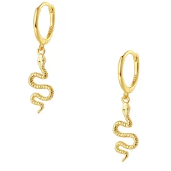 Huggie Ohrringe | Hey Happiness Schlange Huggies Ohrringe Sterlingsilber in farbe Gold