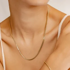Filigrane Ketten | Hey Happiness Schlangenkette Gold