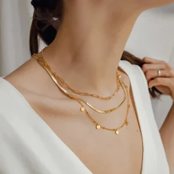 Filigrane Ketten | Hey Happiness Schlangenkette Gold