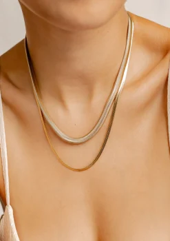 Filigrane Ketten | Hey Happiness Schlangenkette Gold