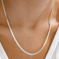 Filigrane Ketten | Hey Happiness Schlangenkette Silber Silver