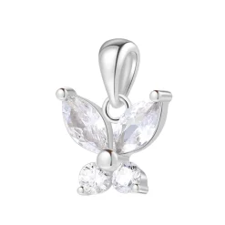 Anhänger | Filigrane Ketten | Hey Happiness Schmetterling Anhänger für Erfolg und Siegeswille in Silberfarbe Silver