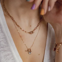 Filigrane Ketten | Hey Happiness Schmetterling Kette mit Knebelverschluss Rosegold Rose Gold