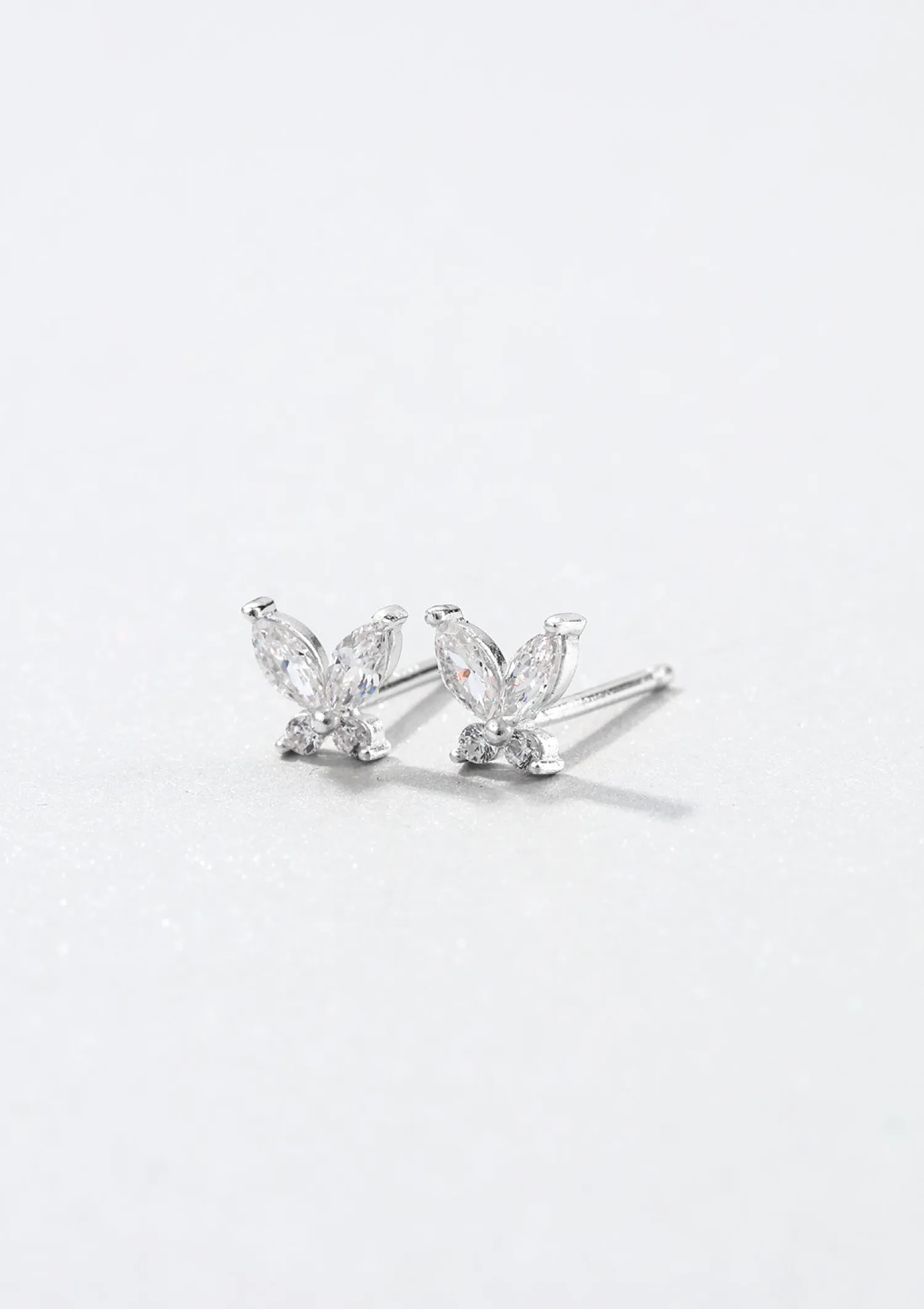 Ohrstecker | Hey Happiness Schmetterling Ohrstecker mit Schmucksteinen Sterlingsilber Silver