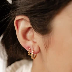 Earring Stack Sets | Hey Happiness Seil und Kette Ohrringe Set aus Sterlingsilber
