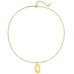 Anhänger | Filigrane Ketten | Hey Happiness Seilkette mit Oval Anhänger Sterlingsilber