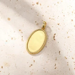 Anhänger | Filigrane Ketten | Hey Happiness Seilkette mit Oval Anhänger Sterlingsilber