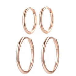 Earring Stack Sets | Creolen | Hey Happiness Set Sterlingsilber Creolen Dünn